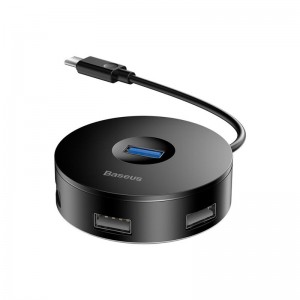 Hub Baseus com Cabo USB-C e 4 Portas USB 3.0